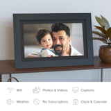 PhotoShare Smart Frame Digital Photo Frame (14", Black) - Optimal Shelf Life