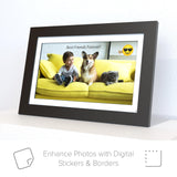 PhotoShare Smart Frame Digital Photo Frame (14", Black) - Optimal Shelf Life