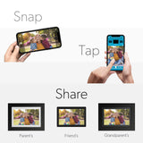 PhotoShare Smart Frame Digital Photo Frame (14", Black) - Optimal Shelf Life