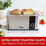 Top Extra-wide slot toaster