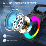 Party speaker with mic