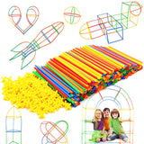 Straw Constructor STEM Toy - 300 pcs - Optimal Shelf Life, Building, Engineering Construction, building Blocks, Science Kit Experiments, Electronics Exploration, Educational for Kids 8+, kids, girls, boys, kids, toys, and up, best 2022, top 2023, technology, mathematics, mechanical, thinking, brain, confidence, skills, creative
