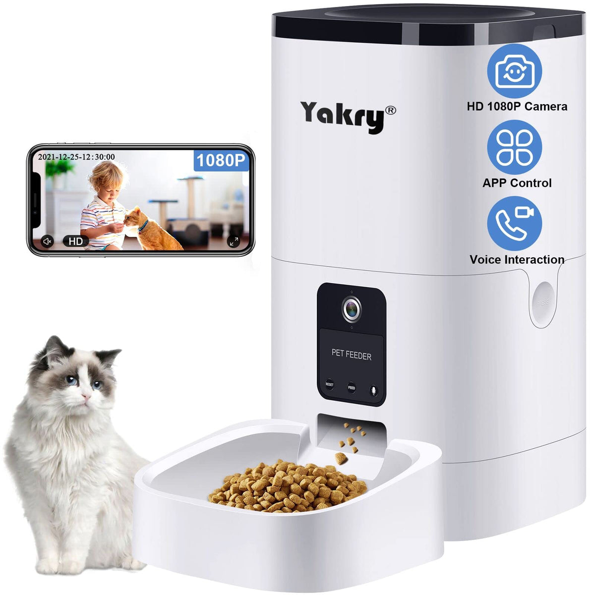 Ultimate 6L Automatic Smart WIFI Camera Pet Feeder For Cat and Dog