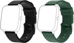 Smart Watch Bands - Adjustable Replacement Bands, Black and Green
