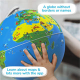 Educational globe with app