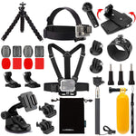 Accessory kit for action cameras