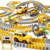 Construction toys race tracks