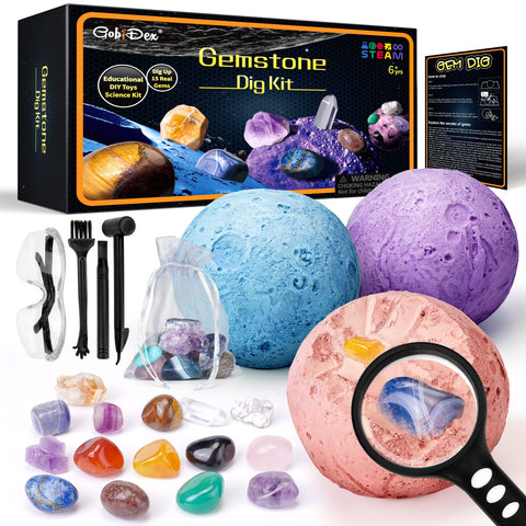 Gemstones dig kit for kids