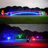 Backyard games with LED frisbee